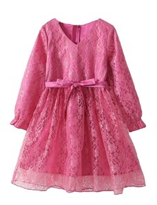Arshiner Φορεματάκι για εκδηλώσεις Floral - Ροζ - 7-8 Χρονών