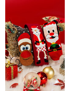 OEM Σετ Κάλτσες “Naughty Santa” - 3 Τεμάχια