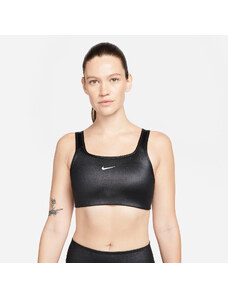 Nike Dri-FIT Swoosh Medium-Support 1-Piece Pad Shine Γυναικείο Μπουστάκι