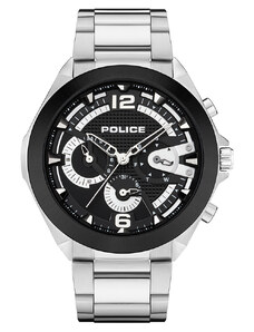 POLICE Zenith Multifunction - PEWJK2108741, Silver case with Stainless Steel Bracelet