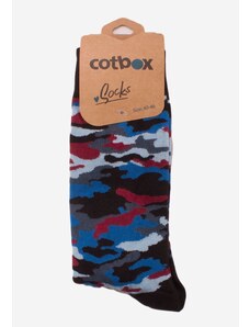 Cotboxer ΚΑΛΤΣΕΣ ΑΝΔΡΙΚΕΣ COTBOX ARMY BLUE CT4 ONE SIZE 40-46