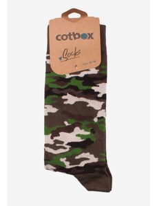 Cotboxer ΚΑΛΤΣΕΣ ΑΝΔΡΙΚΕΣ COTBOX ARMY OLIVE CT9 ONE SIZE 40-46