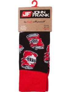 John Frank Ανδρικές Κάλτσες ONE SIZE 40-45 JFLSFUN88 Μαύρο