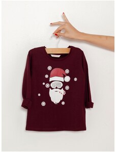 T-Shirt Βουργουνδίας για κορίτσια με χριστουγεννιάτικο μοτίβο CAMAIEU - Κορίτσια