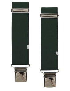 Geddy Ανδρικές Tιράντες 36mm 4 Κλιπς Σκούρο Πράσινο