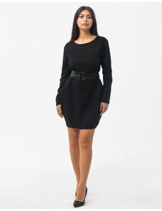 BELTIPO Γυναικείο Φορέμα μαύρο με ζώνη Mindi Oversized