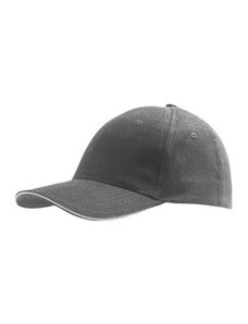 Sol's Buffalo 88100 Εξάφυλλο καπέλο τζόκεϊ 100% χοντρό βαμβάκι χνουδιασμένο 260gr, Χρώμα DARK GREY/LIGHT GREY-911, Μέγεθος One Size