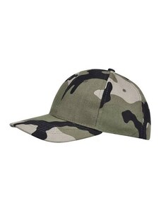 Sol's Buffalo camo 88100 Εξάφυλλο καπέλο τζόκεϊ παραλλαγής 100% βαμβάκι πίσω κούμπωμα, Χρώμα CAMO-986, Μέγεθος One Size