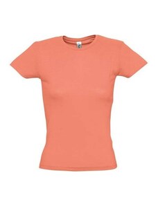 Sol's Miss 11386 Γυναικείο t-shirt Jersey 150 100% βαμβάκι 24 χρώματα, Χρώμα CORAL-158, Μέγεθος XXL