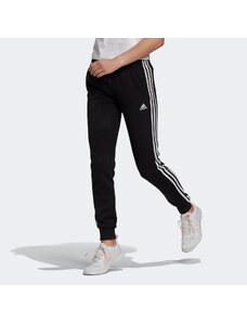 ADIDAS PERFORMANCE ESSENTIALS FRENCH TERRY 3-STRIPES PANTS ΜΑΥΡΟ