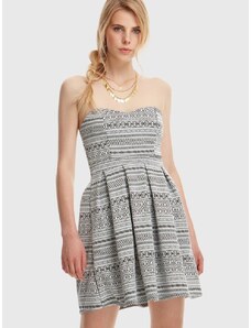 OEM Γκρι κοντό φόρεμα με σχέδια grey