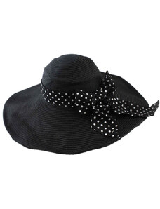 OEM Ψάθινο καπέλο XXL με κορδέλα black