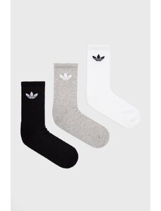 Κάλτσες adidas Originals (3-pack) χρώμα: άσπρο