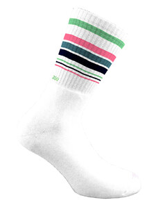 WALK SOCKS Γυναικείες Αθλητικές Κάλτσες Ριγέ Walk 3Sixty S502-2W Λευκο