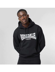 Lonsdale Φούτερ Essential Logo Hoodie-M-Μαύρο