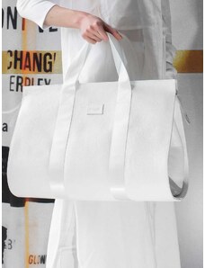 Sotris collection | Δερμάτινη τσάντα ταξιδίου duffle Λευκή