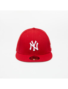 Cap New Era 59Fifty MLB Basic New York Yankees Cap Scarlet/ White