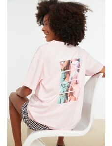 Trendyol T-Shirt - Rosa - Κανονική εφαρμογή