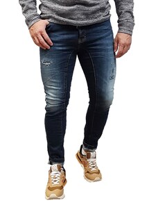 Cover Jeans Cover - Biker - F3441-23 - Blue - Skinny Fit - Παντελόνι Jeans