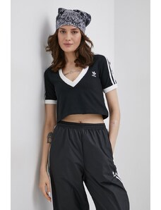 Μπλουζάκι adidas Originals Adicolor γυναικείo, χρώμα: μαύρο