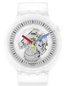 SWATCH Clearly Bold SB01K100 Transparent Silicone Strap