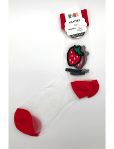 CALZE YTLI Διάφανες Κάλτσες Strawberry - Red