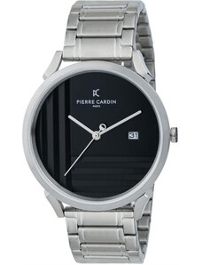 PIERRE CARDIN Pigalle Geometric - CPI.2042, Silver case with Stainless Steel Bracelet