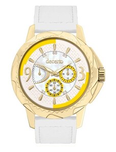DECERTO Candy White Leather Strap 9393-34