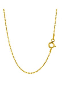 AMOR AMOR Κολιέ Αλυσίδα Beads Από Ασήμι 925 Επιχρυσωμένο TA18968