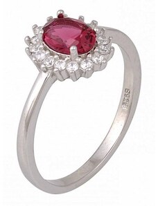 AMOR AMOR Δαχτυλίδι Ροζέτα Από Ασήμι 925 Επιχρυσωμένο Οβάλ SS34282