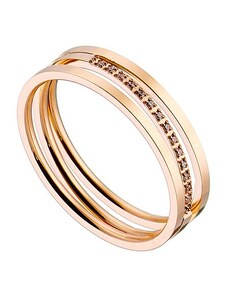 AMOR AMOR Δαχτυλίδι Από Ανοξείδωτο Ατσάλι Ροζ Επιχρυσωμένο AS38712