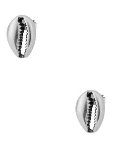 AMOR AMOR Σκουλαρίκια Από Ορείχαλκο Επαργυρωμένο Με Κοχύλι PF42421