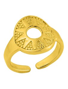 AMOR AMOR Δαχτυλίδι Από Ορείχαλκο Επιχρυσωμένο 24Κ PF38745