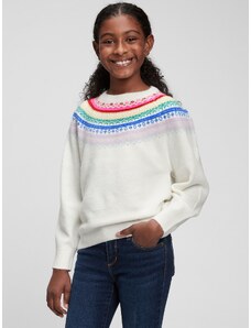 GAP Παιδικό πουλόβερ με πολύχρωμο μοτίβο - Κορίτσια