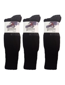 Ανδρικές Ισοθερμικές Κάλτσες Primo Μέχρι Το Γόνατο 3 Pack Μαύρο