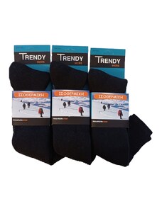 Ανδρικές Ισοθερμικές Κάλτσες Trendy 3 Pack Μέχρι Το Γόνατο Μαύρο