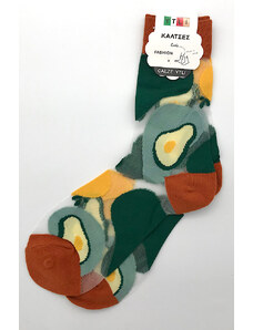 CALZE YTLI Διάφανες Κάλτσες Peach - Green