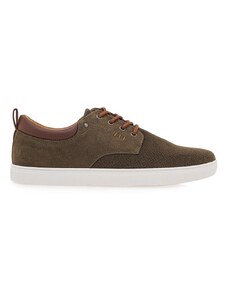 Calgary - 700500(ZS) K22 6005 - Khaki Suede Tan Perforated - Παπούτσια