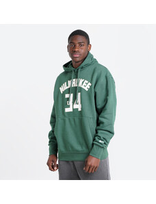 Nike NBA Giannis Antetokounmpo Milwaukee Bucks Essential Ανδρική Μπλούζα με Κουκούλα