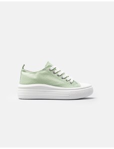 INSHOES Γυναικεία υφασμάτινα sneakers Πράσινο