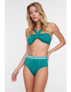 Trendyol Bikini Bottom - Πράσινο - Ριγέ