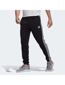 ADIDAS PERFORMANCE ESSENTIALS FRENCH TERRY TAPERED 3-STRIPES PANTS ΜΑΥΡΟ