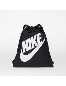 Τσάντες γυμναστηρίου Nike Heritage Drawstring Bag Black/ Black/ White