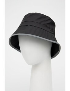 Καπέλο Rains 14070 Bucket Hat Reflective χρώμα: μαύρο