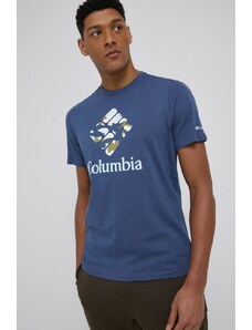 Βαμβακερό μπλουζάκι Columbia ανδρικά, χρώμα ναυτικό μπλε 1888813