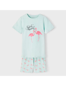 Name it Nkfnightset Shorts Flamingo Παιδική Πιτζάμα