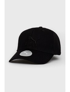 Βαμβακερό καπέλο Puma Archive Logo BB Cap 22554 χρώμα: μαύρο 22554 22554