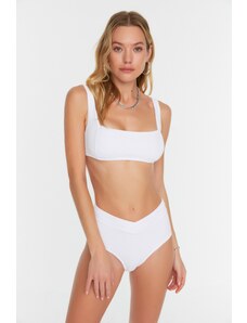 Trendyol Bikini Bottom - Λευκό - Απλό