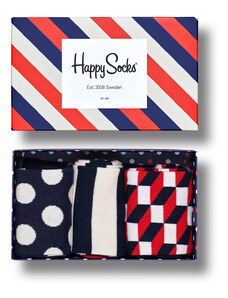 HAPPY SOCKS CLASSIC STRIPE GIFT BOX 3-PACK ΚΑΛΤΣΕΣ UNISEX XSTR08-6000