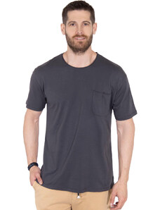 DIRTY LAUNDRY MIDDLE CUT POCKET T-SHIRT ΑΝΔΡΙΚO DLMT34-CHARCOAL